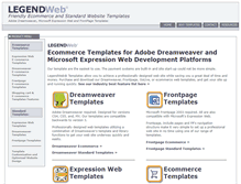 Tablet Screenshot of legendwebdesign.com