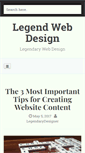 Mobile Screenshot of legendwebdesign.net