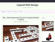 Tablet Screenshot of legendwebdesign.net